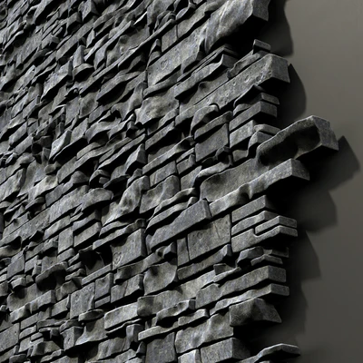 Wall clincer brick rock n3 / Wall clinker rock — Ver 5