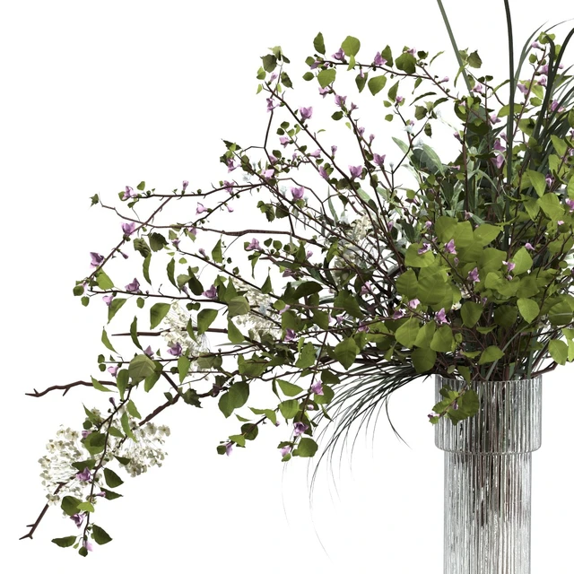 Bouquet of grass, flowers and branches — Descargar