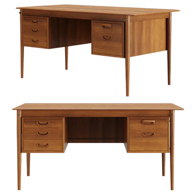 Danish Walnut Desk 1960s — Вид 1