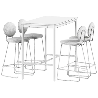 Tommaryd wooden table by Ikea and Gemma Bar Chair by Baxter — Вид 4