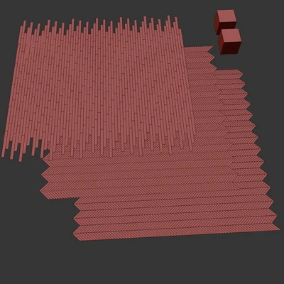 Parquet Oak 2 types layout herringbone, chevron and linear setduo36 — Ver 4