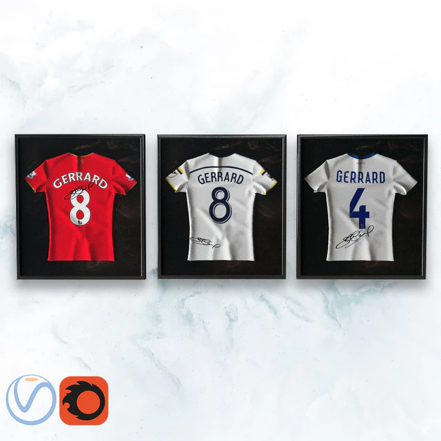Gerrard shirt in frame / T Gerrard box — Descargar