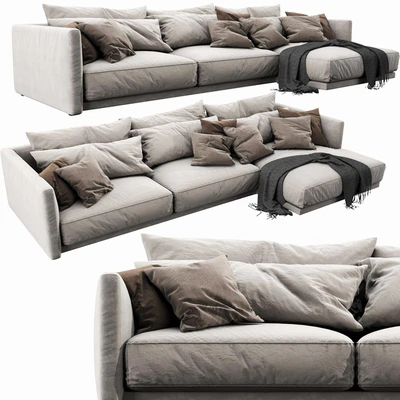 Poliform Bristol Chaise Lounge — Ver 3