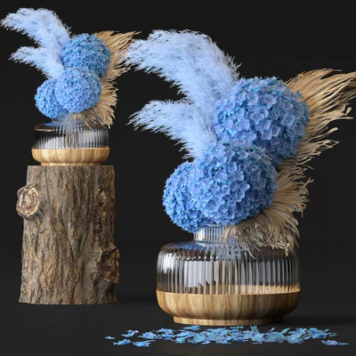 Hydrangea Flower Set-06 — Ver 1