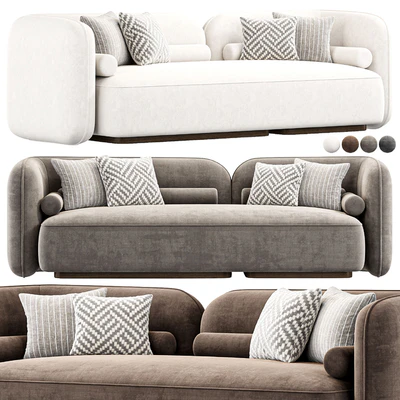 Scandinavian Style Velvet Sofa — Ver 1