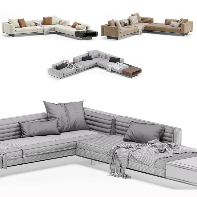 Minotti roger modular sofa — Descargar
