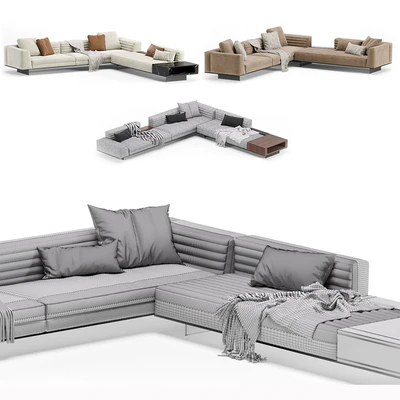 Minotti roger modular sofa — Ver 6