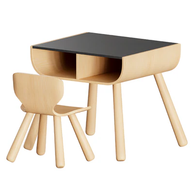 Plan Toys Black Table and Chair — скачать