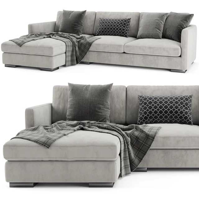 Meridiani Belmon Chaise Longue — Скачать