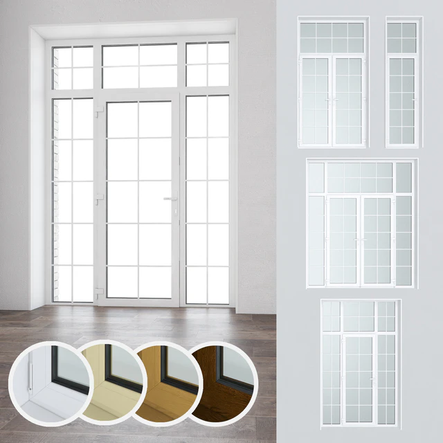 Set of plastic doors and windows 16 — Descargar