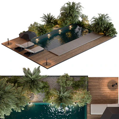 Landscape Furniture with Pool 69 — Вид 1