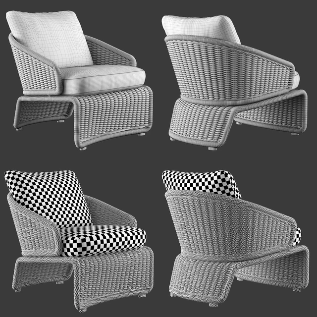 MINOTTI HALLEY outdoor armchair — Скачать