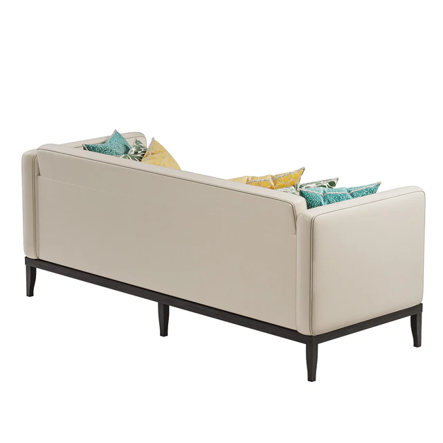 Chesterfield Sleeper Sofa Modern Gray Leather Old School S — Descargar