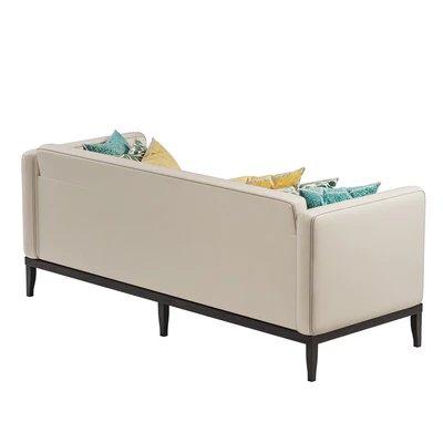 Chesterfield Sleeper Sofa Modern Gray Leather Old School S — Ver 3