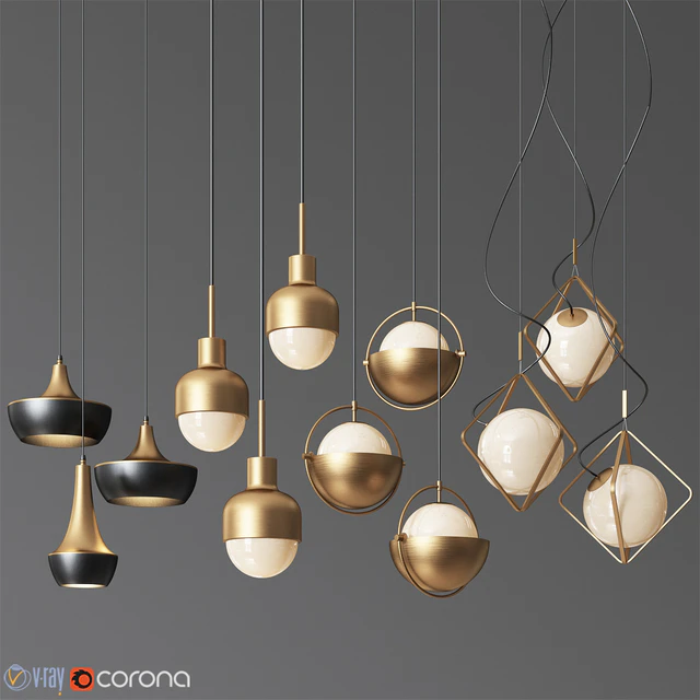 Pendant Light Collection 15 - 4 Type — Descargar