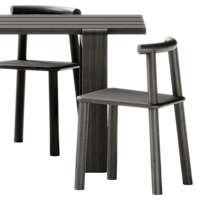 Weekday Table by Hay and MIDI Open back chair by Found — Вид 7