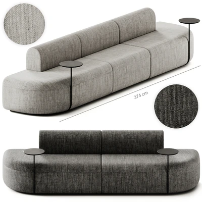 ARTIKO Sectional modular fabric sofa AT 11 by MDD — Ver 1