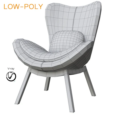 Calligaris Lazy Armchair (low poly) — Вид 2