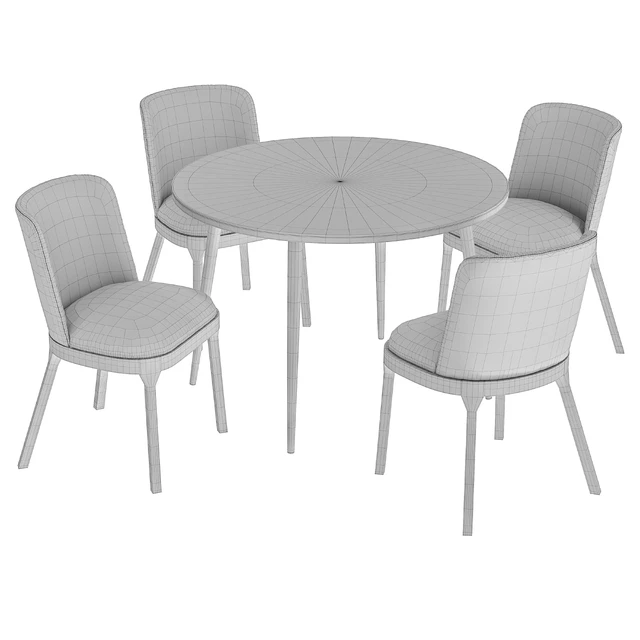 Selection dining chair and Luxore table — Descargar