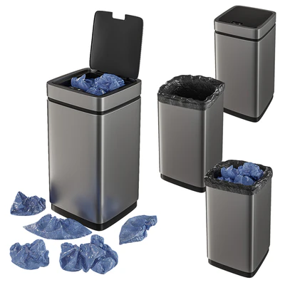 Set of trash cans with contents — Ver 1