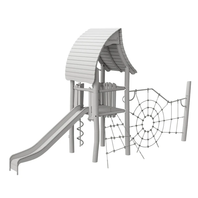 KOMPAN. “TOWER WITH SPIDER NET, SLIDE & CURLY CLIMBER" — Descargar