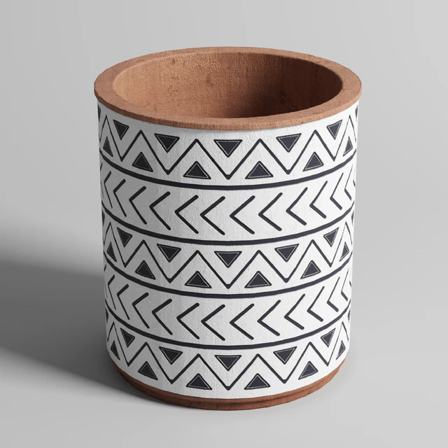collection of earthenware and patternd concrete vases — Скачать