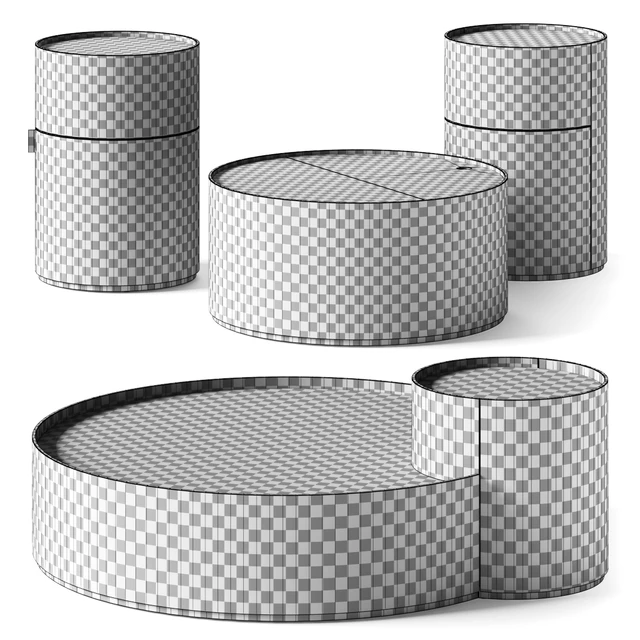 Living Divani Moon Coffee & Side Tables — Скачать