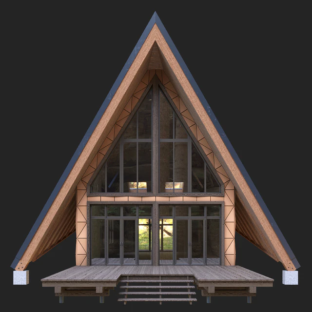 Современный дом в лесу — Скачать