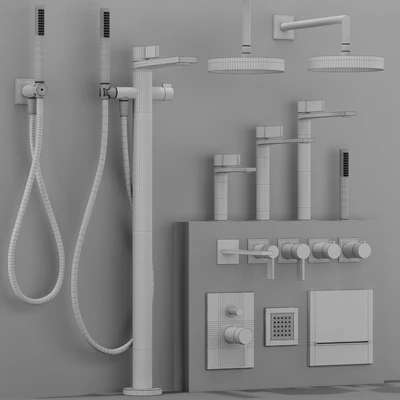 GESSI INVERSO RIGATO bathroom faucet set — Ver 6