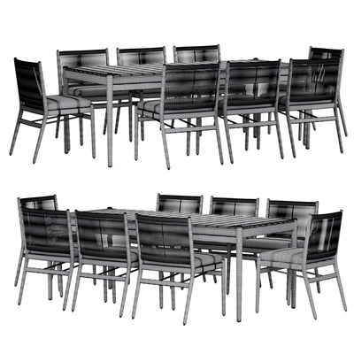 Four Hands Rosen Outdoor Dining Table set — Вид 3