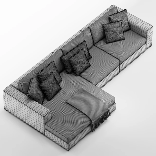 Minotti Hamilton corner sofa — Скачать