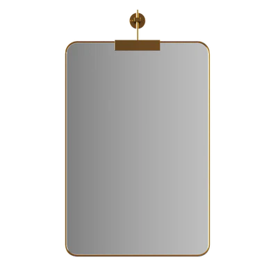 Rounded Corners Mirror on Bracket by Clear Home Design — download