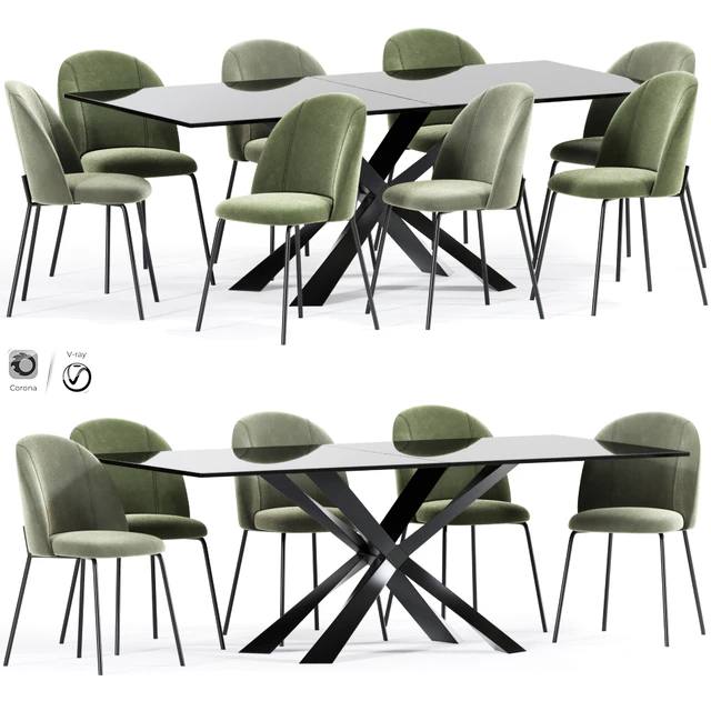 Cloyd Dining Table Chair Collection — Скачать