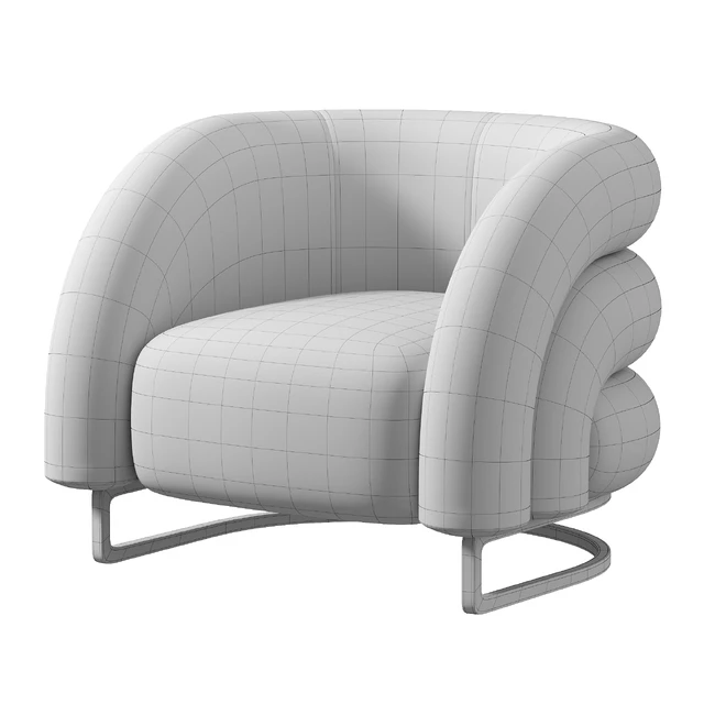 Velvet Accent Chair — Скачать
