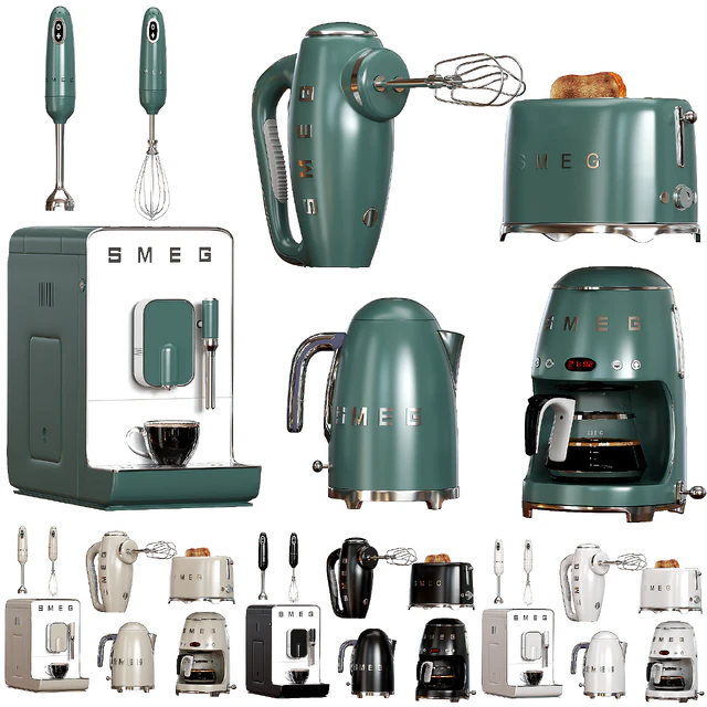 Set of kitchen appliances SMEG 02 — Descargar