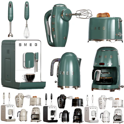 Set of kitchen appliances SMEG 02 — Ver 4