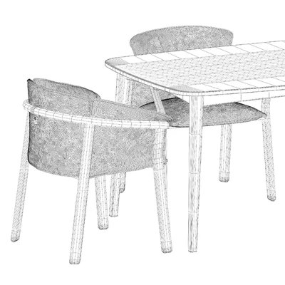 Lamorisse 3686 chair and 3687 chair by Pedrali and Grasshopper table by Karpenter — Вид 5