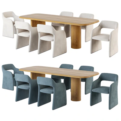 CAMERICH Echo Petite Chair. Archer Dining Table. — Вид 3