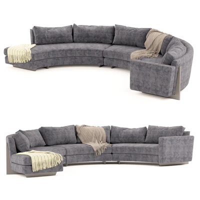 Thayer coggin round sofa — Ver 1