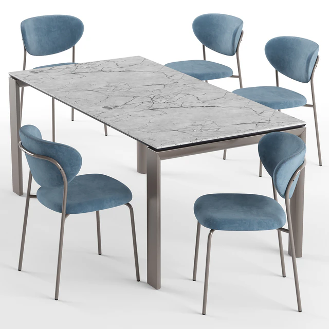 Cozy chair and Dorian table - connubia calligaris — Скачать