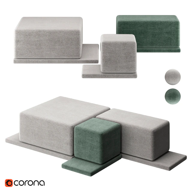 COAST  Woo Furniture | Модульный пуф — Скачать