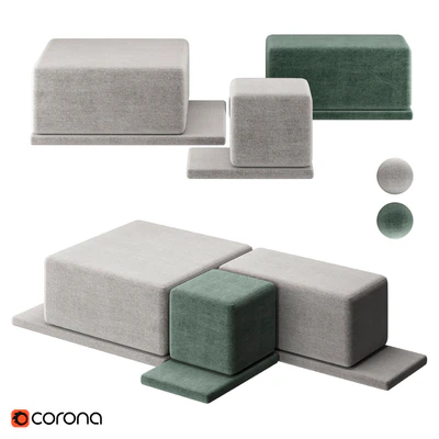 COAST  Woo Furniture | Модульный пуф — Вид 1