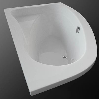 Bath Acrylic asymmetric Riho Lyra — View 2
