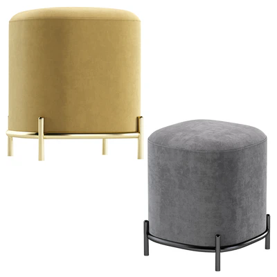 Coco Pouf iModern Velvet and Leather/Пуф Coco — Вид 5