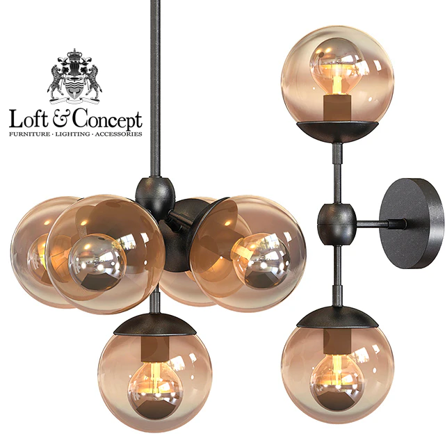 Chandelier Modo Chandelier 5 Globes — Descargar