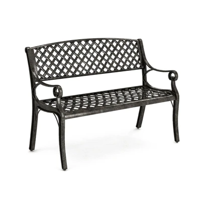 Cozumel Copper Cast Aluminum Bench by Christopher Knight Home — Ver 1