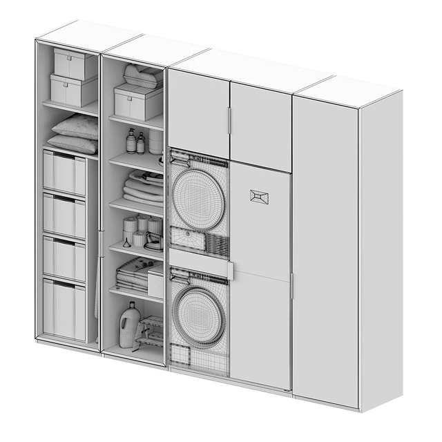 LAUNDRY SET (Poliform FITTED+ASKO) — Скачать