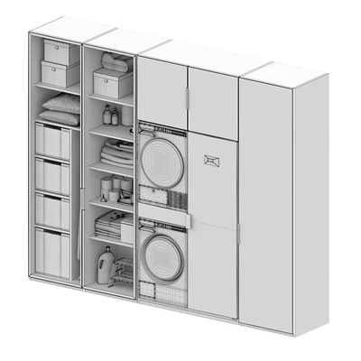 LAUNDRY SET (Poliform FITTED+ASKO) — Вид 3