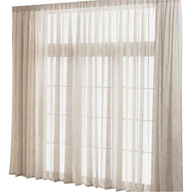 Wide Linen Tulle Curtain — Descargar