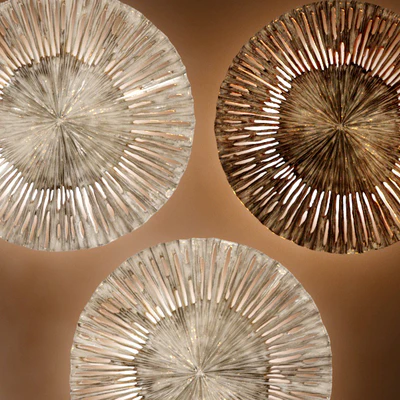 Pieter Adam Le Soleil wall lamp sconce, decor disks, panels, round, decorative — Ver 3